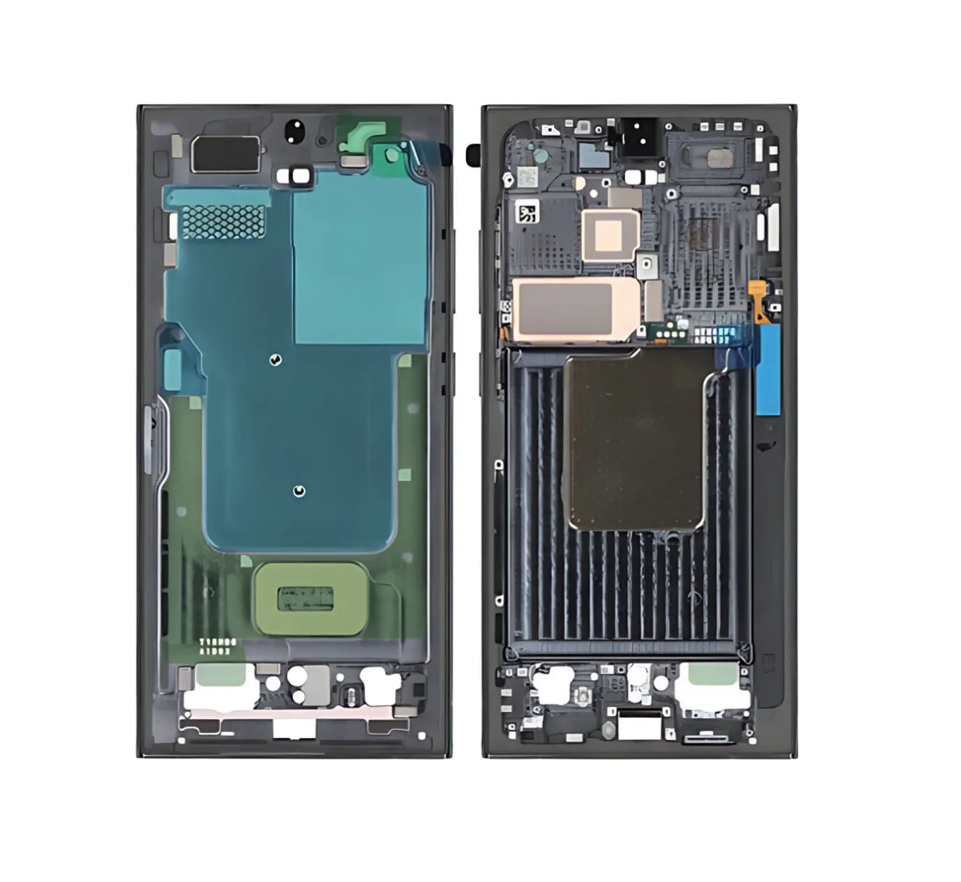 Display (With Frame) kompatibel mit Samsung Galaxy S24 Ultra (SM-S928) Schwarz Service Pack