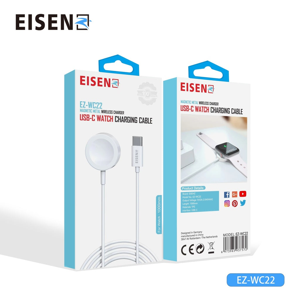 Eisenz Wireless iWatch Charger White - EZ-WC22