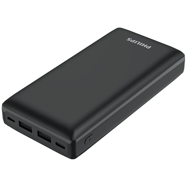 Philips 20,000 mAh Powerbank 20W PD - 4 Ports - with USB-C Cable - DLP7721C