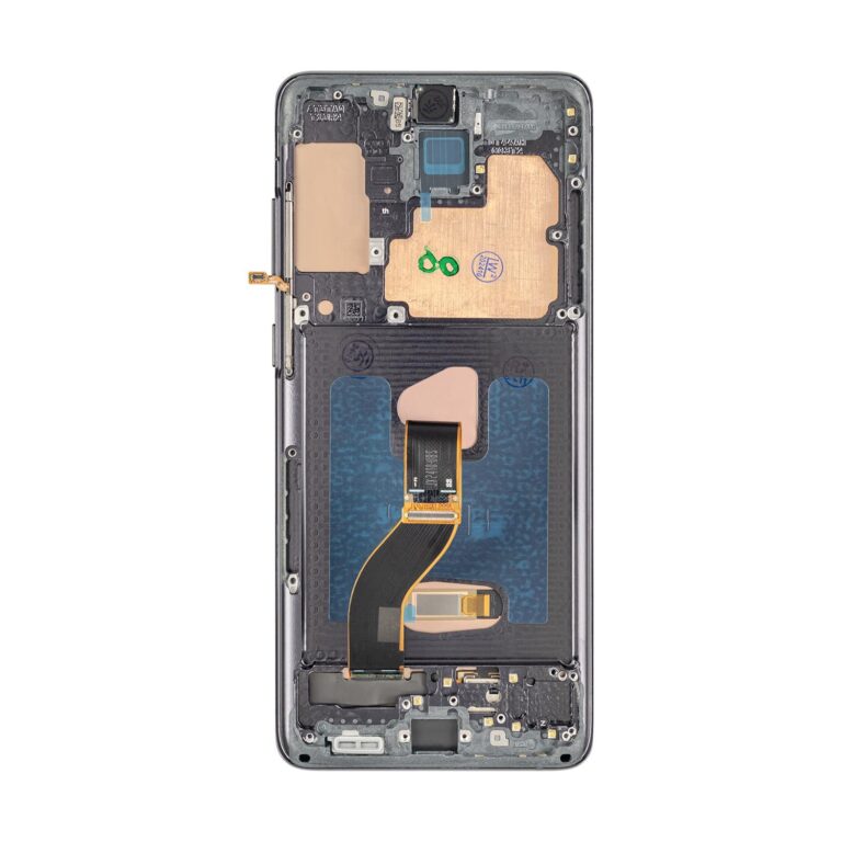 Display (With Frame) kompatibel mit Samsung Galaxy S20 Plus (SM-G985) Silber Service Pack