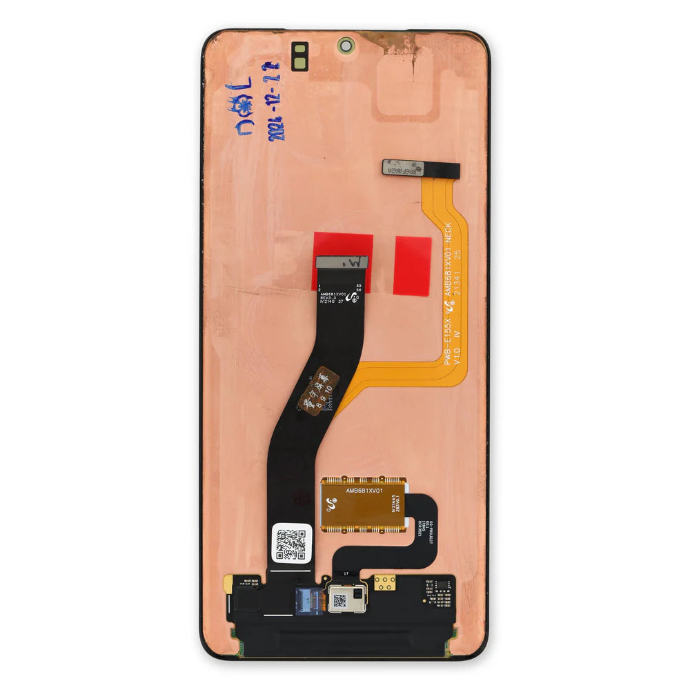 Display (With Frame) kompatibel mit Samsung Galaxy S21 Ultra (SM-G998B) Schwarz Service Pack