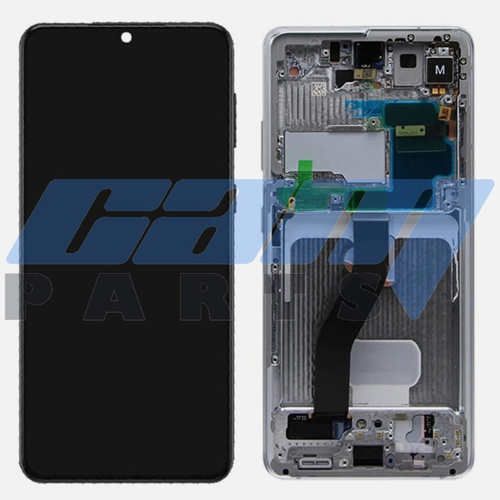 Samsung Galaxy S21 Ultra (G998B) OEM Service Part LCD + Touchscreen w/ Frame - Black