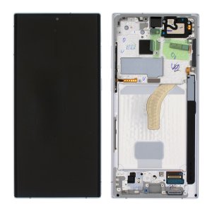 Samsung Galaxy S22 Ultra (S908) OEM Service Part LCD + Touchscreen - White